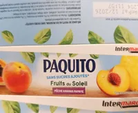 CUP Fruits du soleil SSA (pêche, ananas, papaye) - 4 x 65 g