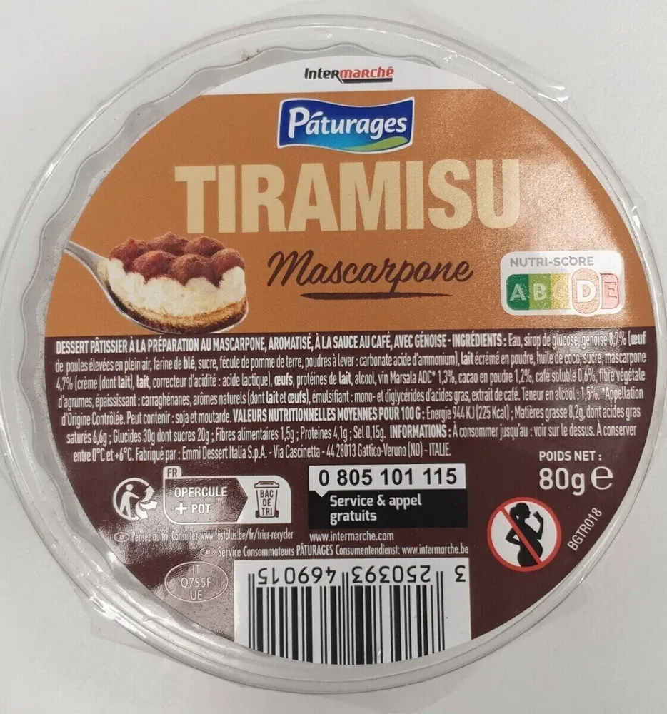 TIRAMISU SNACKING 1x80g