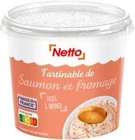 Tartinablr de saumon et fromage