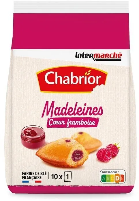 Madeleine fourrée framboise - 300g