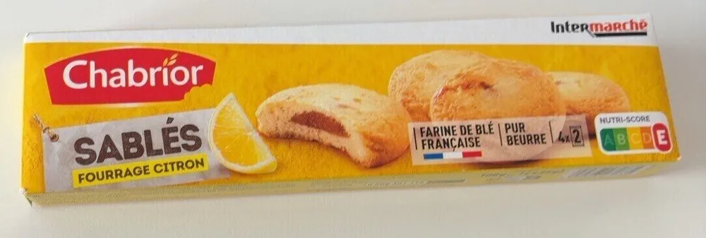 Sablés fourrage citron