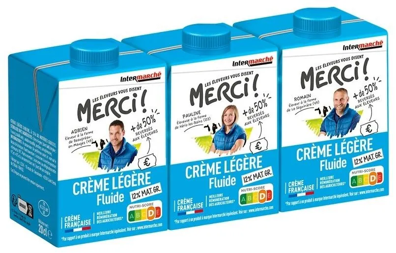 Creme legere liquide 12 % mg uht