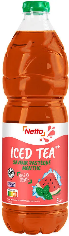 Iced tea menthe pasteque