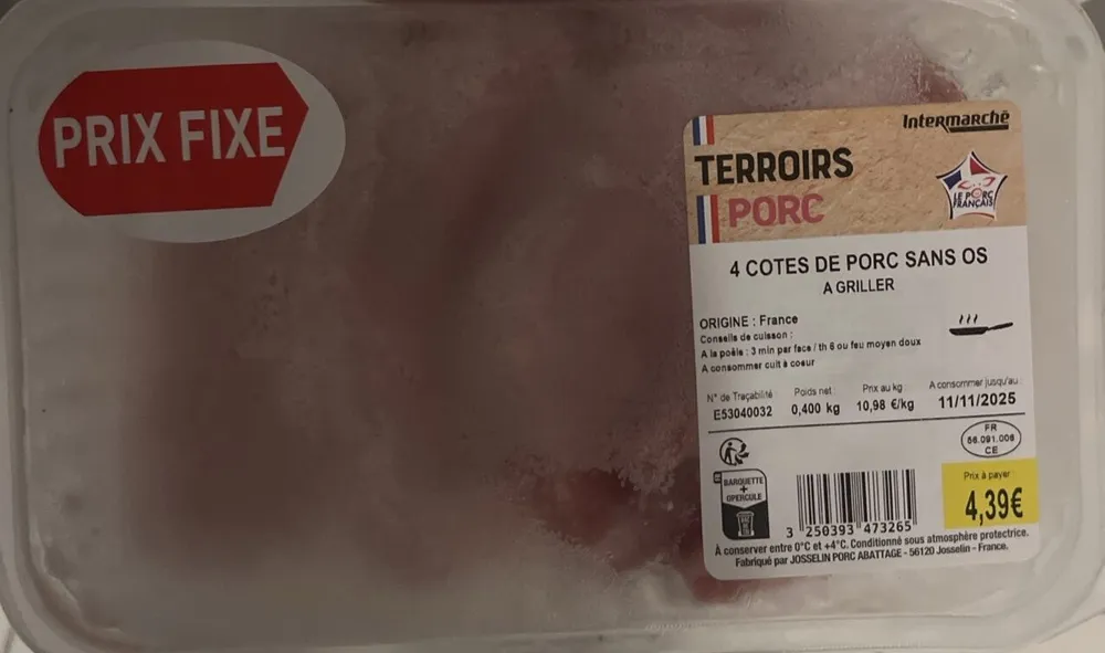 Cote De Porc Froide