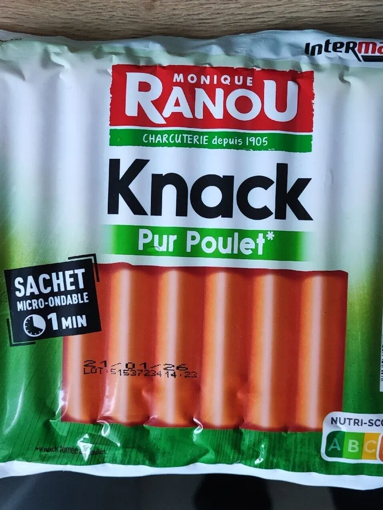 Knack volaille x10 350g - ue