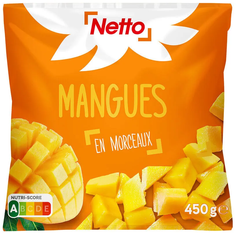 Mangue coupée en morceaux
