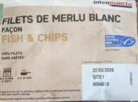 Filets de merlu blanc façon fish and chips