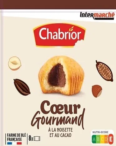 Cœur Gourmand à la noisette et au cacao x8