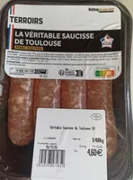 Veritable saucisse de toulouse 4x100g