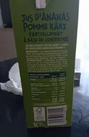 Jus d'ananas pomme kaki