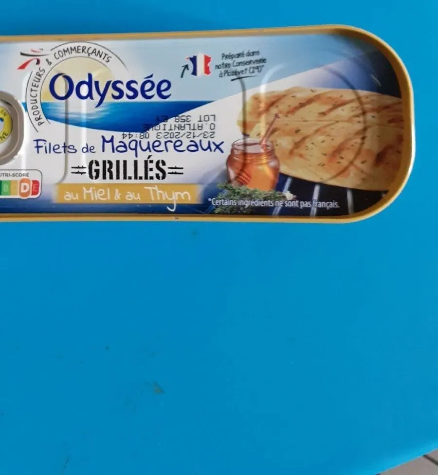 Filets de maquereaux au miel et thym