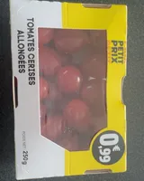 Tomates cerises allongées