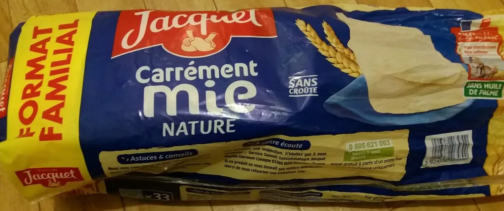 Pain De Mie Sans Croûte (Format Famillial)