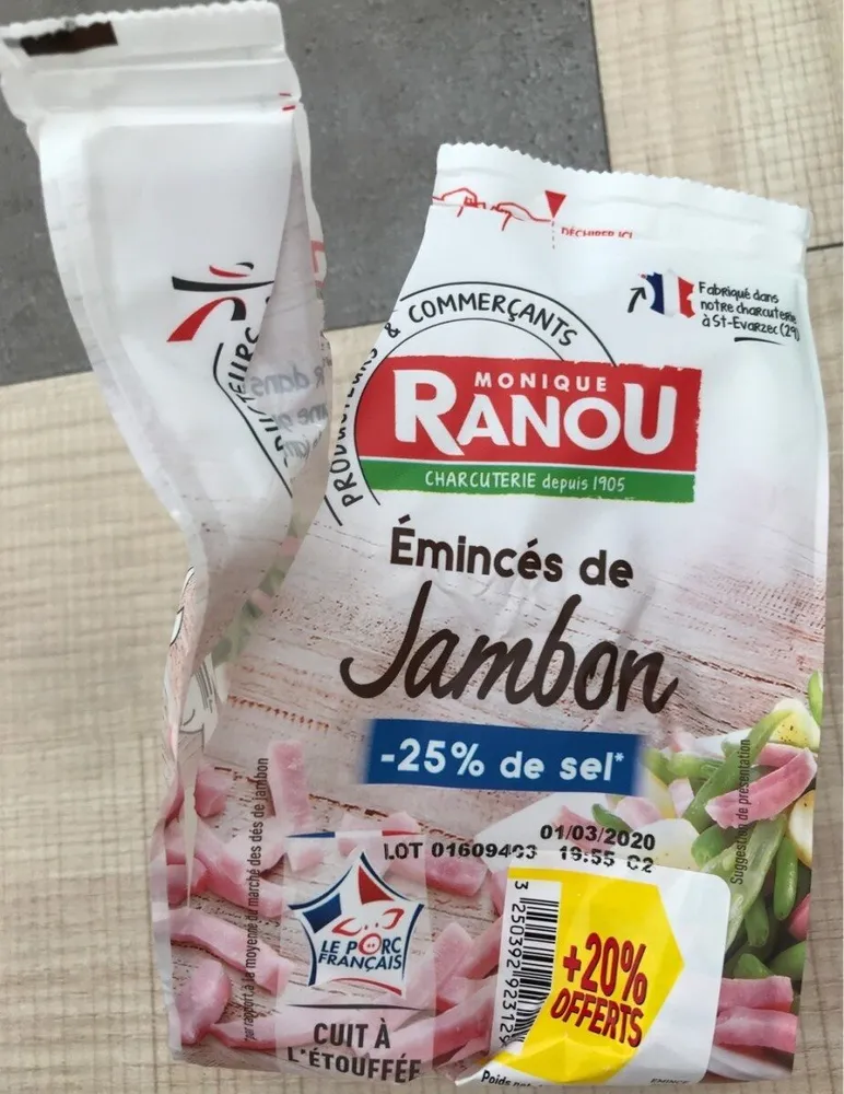 Emincés de jambon