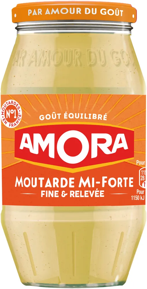 Amora Moutarde Mi-Forte Bocal 415g