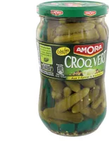Amora Croq'Vert Cornichons Extra-Fins aux 5 Epices et Aromates 380g