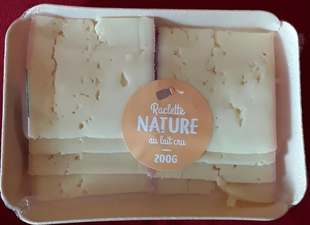Raclette NATURE au lait cru