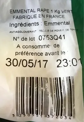 Emmental Râpé Neutre 45 %