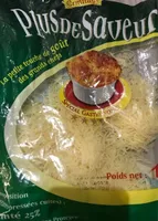 Plus de saveur, rapé comté, émmental