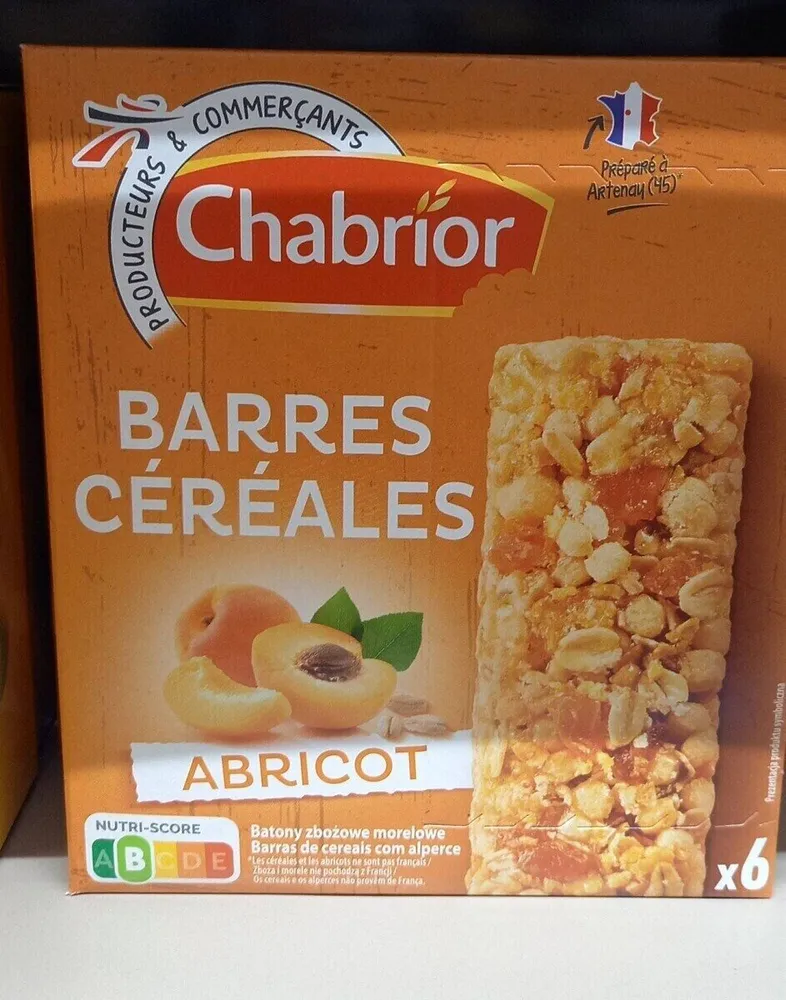 Barres céréales abricot Chabrior