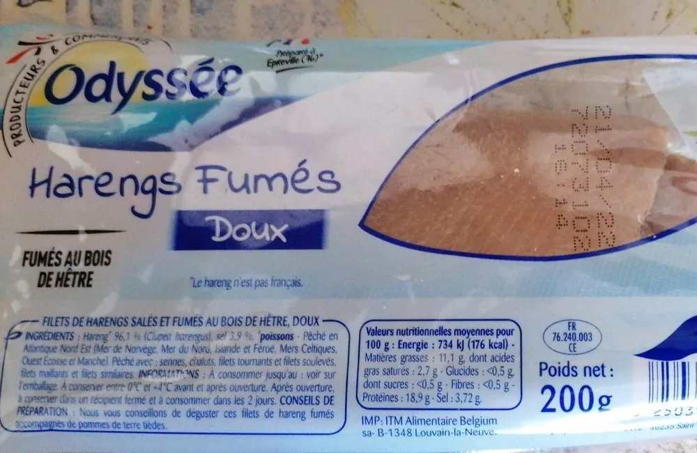 Harengs fumés doux