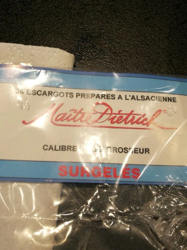 36 Escargots préparés à l'Alsacienne