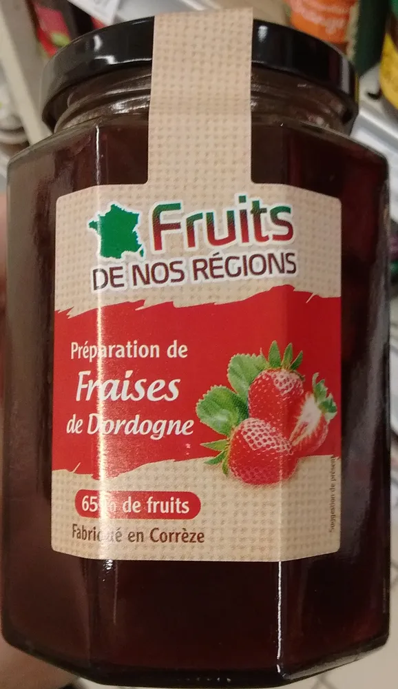 Préparation de fraises de Dordogne