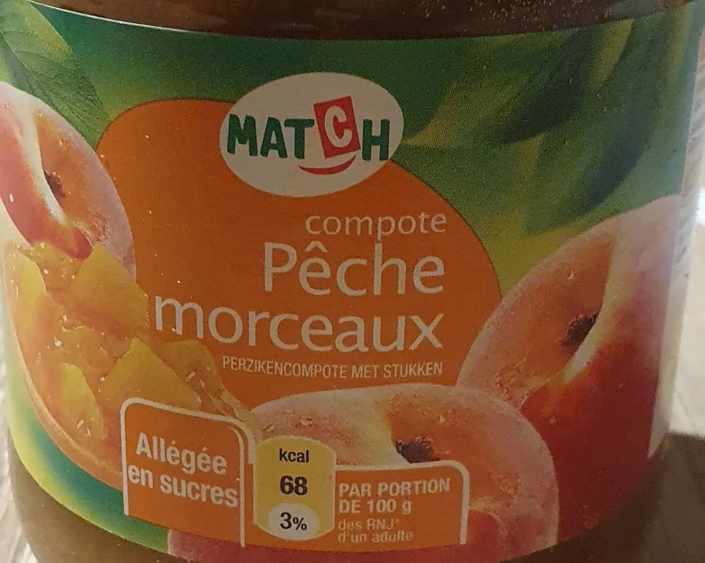 Compote Pêche morceaux