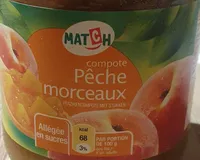 Compote Pêche morceaux