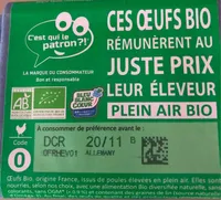 Oeufs Bio et Bbc