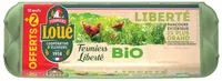 10 oeufs fermiers bio de loué + 2 offerts