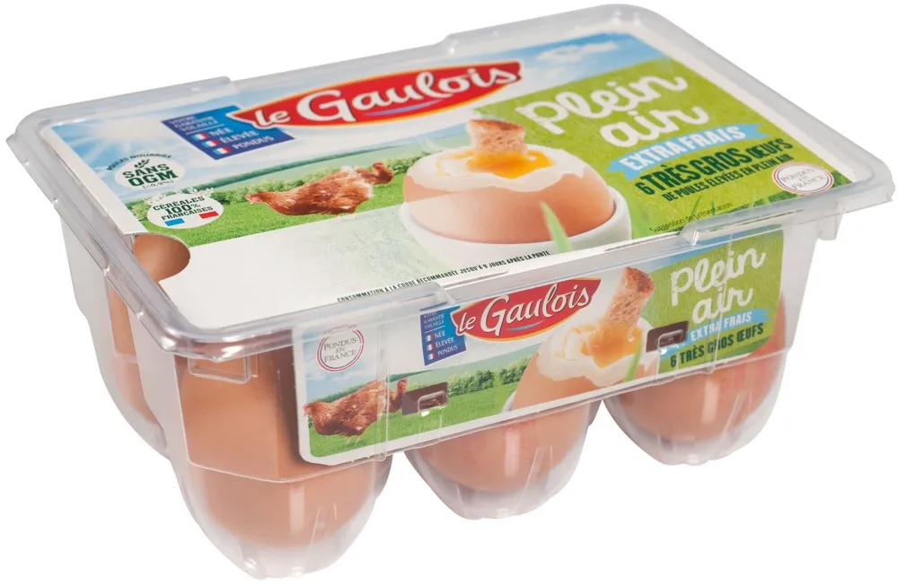 6 œufs coque Plein Air Extra-frais