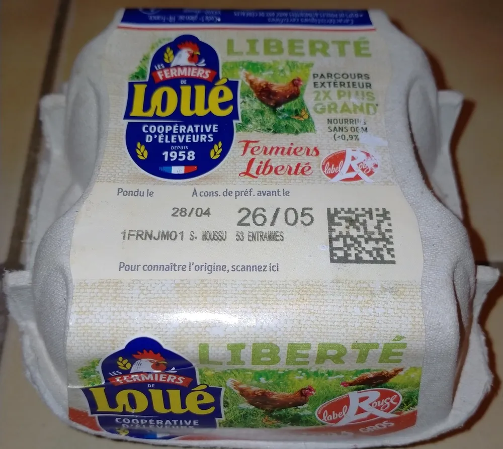 4 oeufs fermiers label rouge de