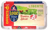12 oeufs fermiers label rouge de loué + 3 offerts