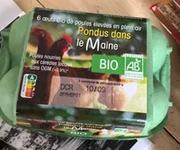 6 oeufs bio de poules elevees en plein air