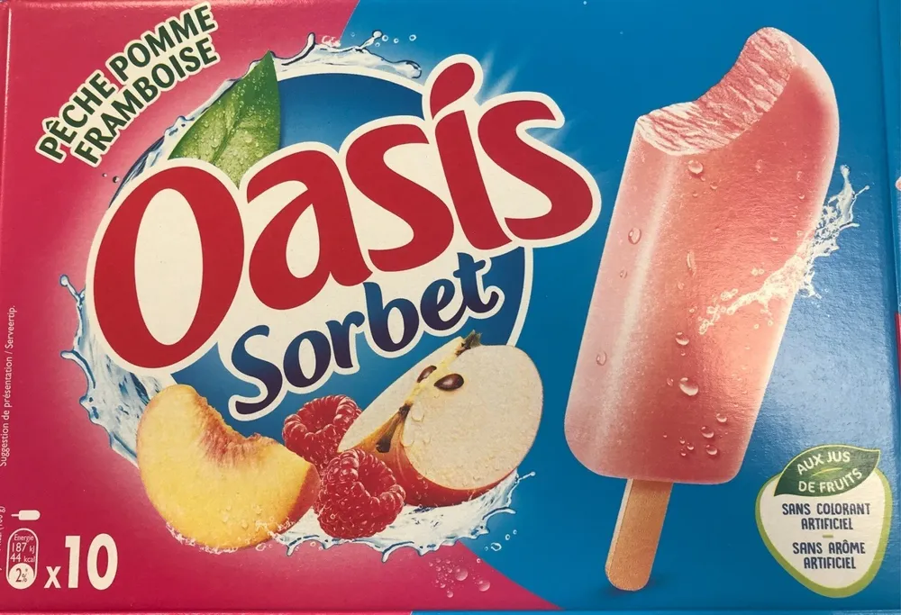 Sorbet Pêche Pomme Framboise