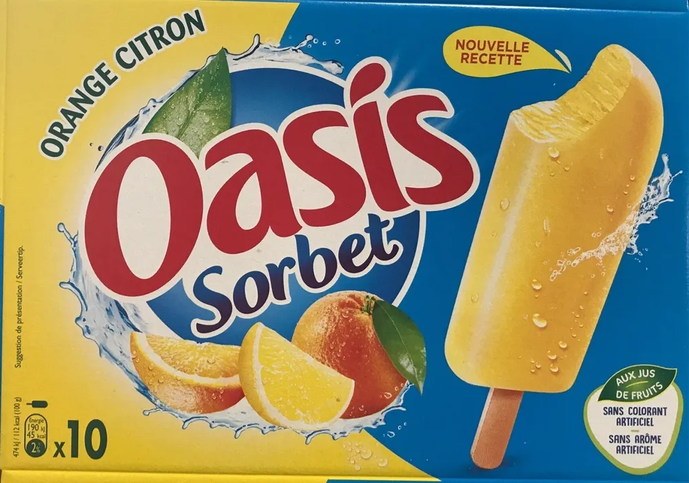 Oasis sorbet Orange Citron