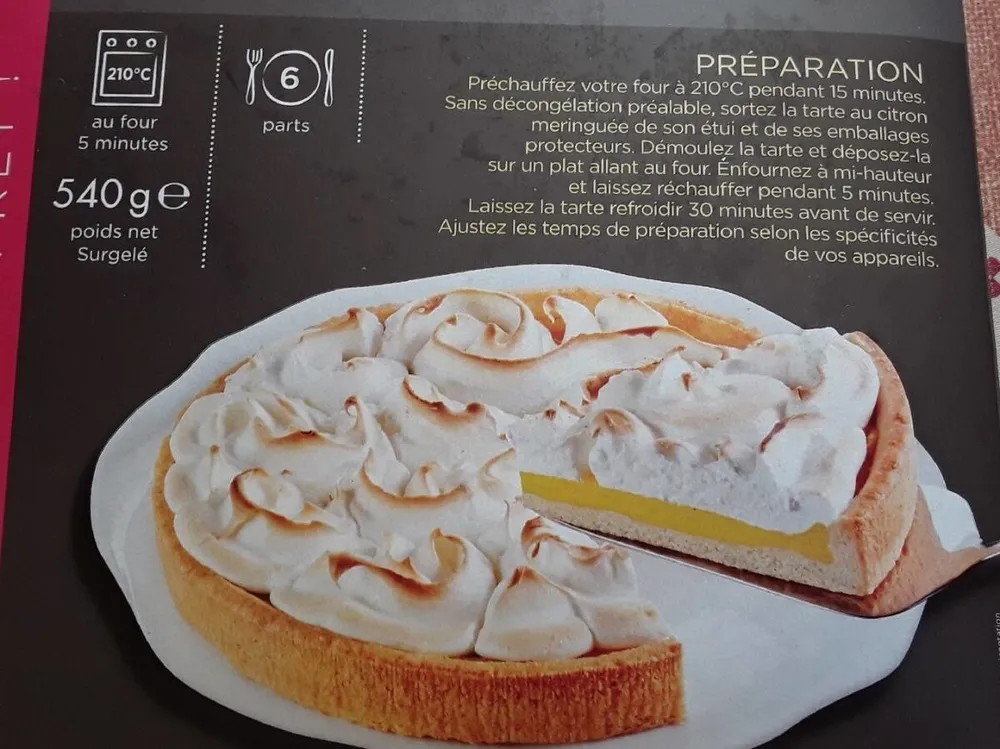 Tarte au citron meringuée