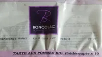 Tarte aux pommes bio