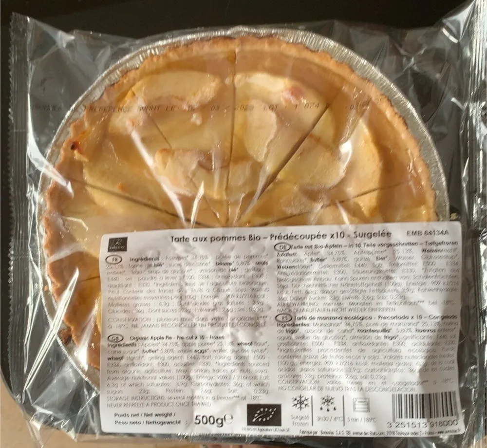 Tarte aux pommes Bio