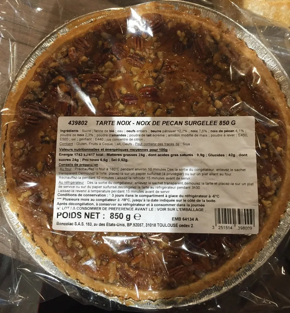Tarte noix noix de pecan