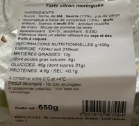 Tarte citron meringuée