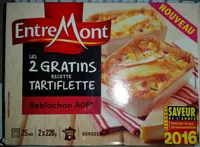 Les 2 gratins recette tartiflette, Reblochon AOP