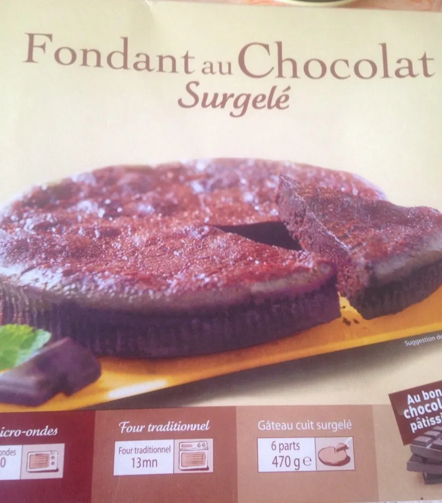 Fondant au Chocolat Surgelé
