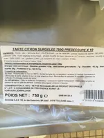 Tarte citron surgelee