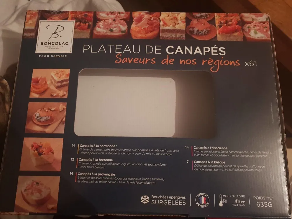 Plateau de canapés