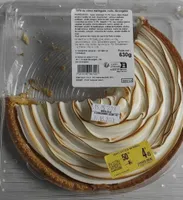 Tarte au citron meringuée, cuite, décongelée