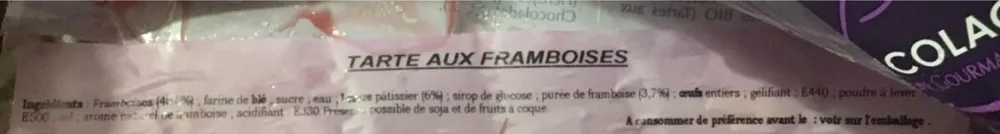 Tarte aux Framboises