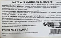 Tarte aux myrtilles