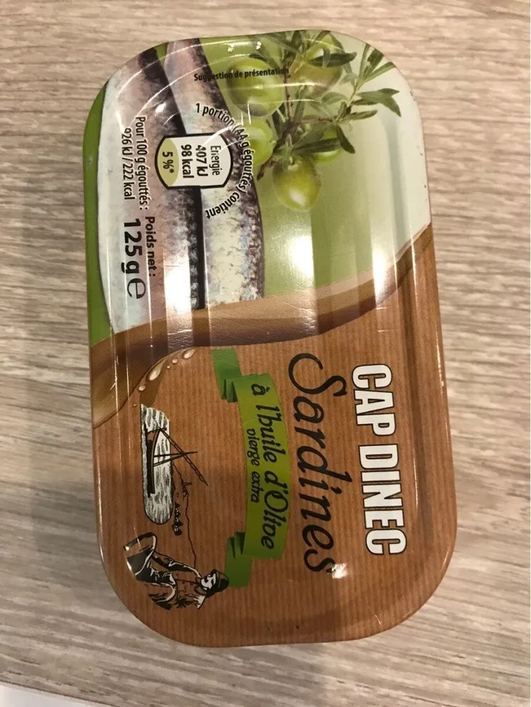 Sardines à l'huile d'Olive